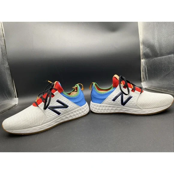 New Balance Men's 10Fresh Foam Cruz v1 Reissue White Faded Custom Cobalt